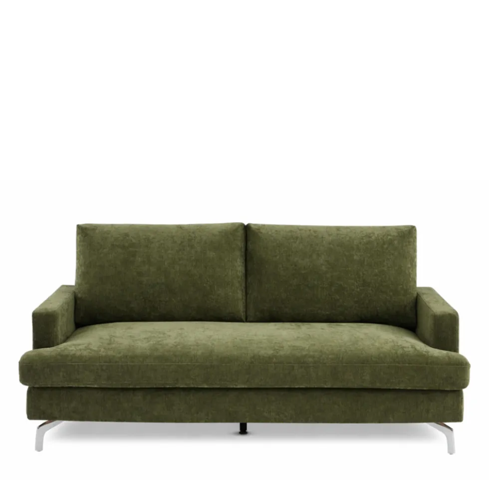 SOPHIE Canapé 3 places en tissu pieds chrome