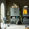 STAGE Armoire 2 portes 4 tiroirs en bois