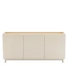STANLEY Buffet 3 portes en bois et métal L160cm