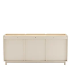 STANLEY Buffet 3 portes en bois et métal L160cm