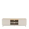 STANLEY Meuble TV 2 portes en bois et métal L160cm