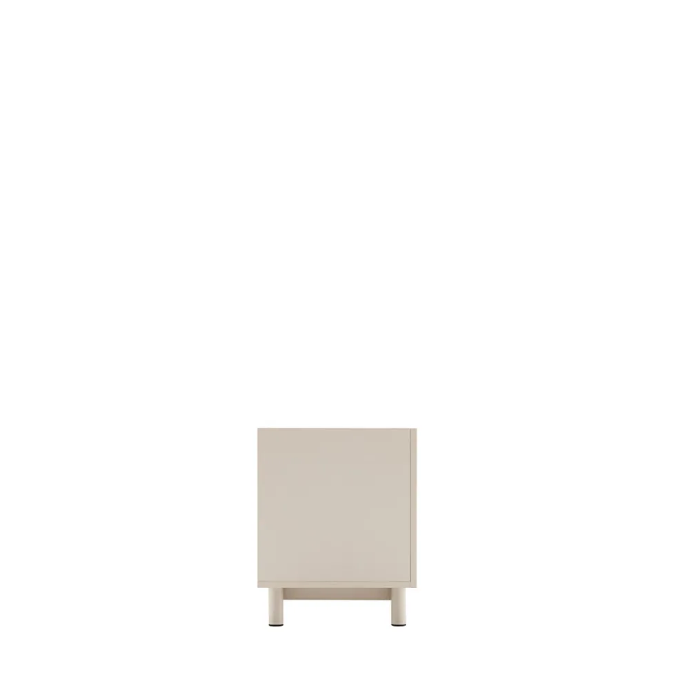 STANLEY Meuble TV 2 portes en bois et métal L160cm