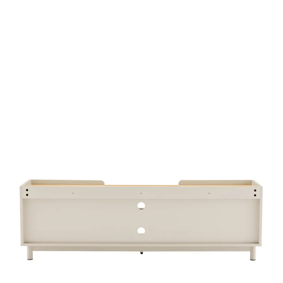 STANLEY Meuble TV 2 portes en bois et métal L160cm