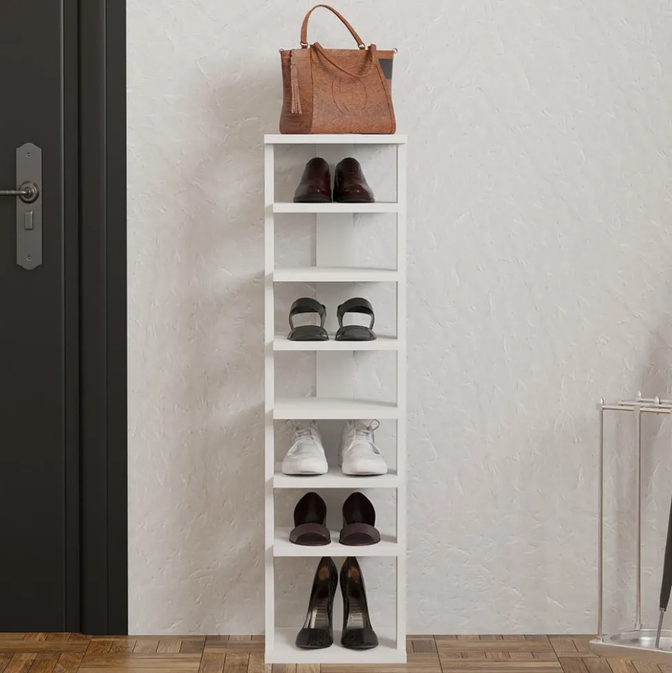 STATE Étagère à chaussures en bois H110cm