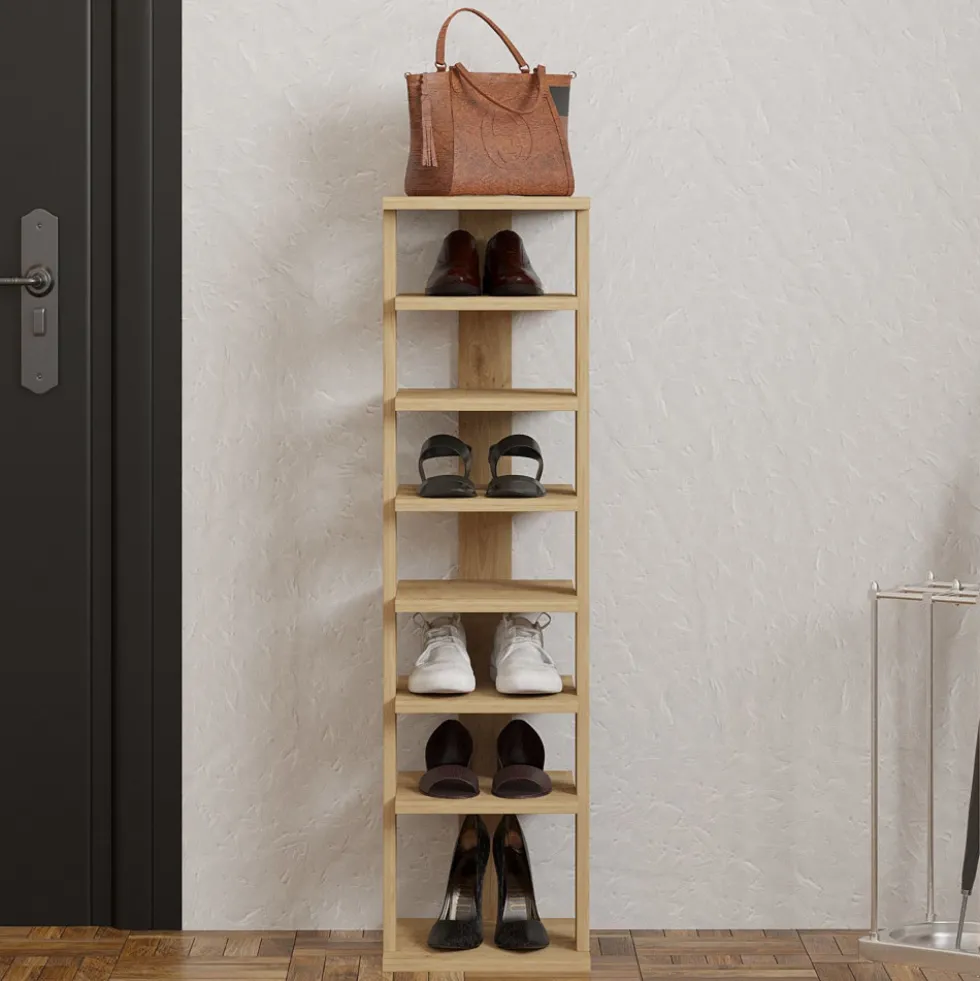 STATE Étagère à chaussures en bois H110cm