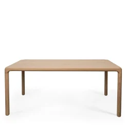 STORM Table à manger 10 personnes aux bords arrondis en bois