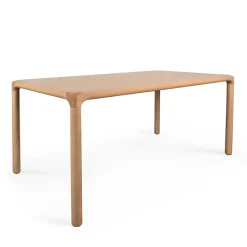 STORM Table à manger 10 personnes aux bords arrondis en bois