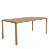 STORM Table à manger 6 personnes aux bords arrondis en bois