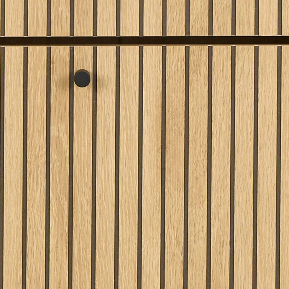STORO Meuble à chaussures 3 portes en bois et métal L71,6cm