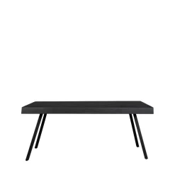SURI Table à manger 4 personnes en teck recyclé et métal