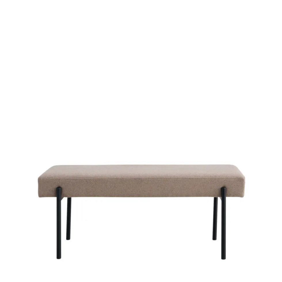 SWINDONBanc en tissu et métal L100cm