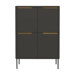 SWITCH Buffet haut en bois 4 portes H128cm