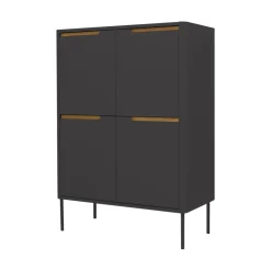 SWITCH Buffet haut en bois 4 portes H128cm