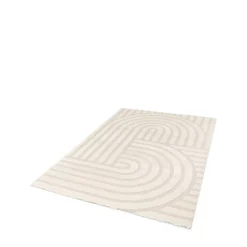 TARNA Tapis contemporain à motif géométrique