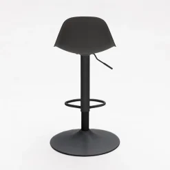 TEBAR Lot de 2 chaises de bar réglables en simili et métal H61-83cm