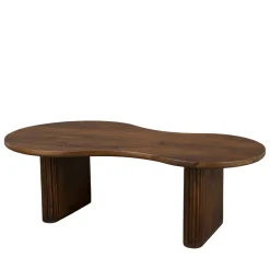 TILON Table basse organique en bois 110x60cm