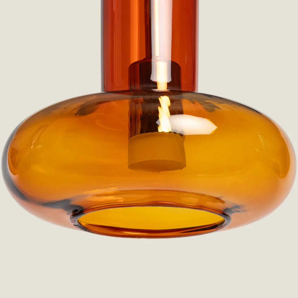 TIMO Suspension en verre avec LED intégrée ø15cm