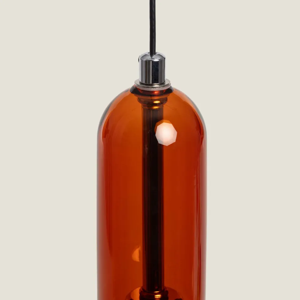 TIMO Suspension en verre avec LED intégrée ø15cm