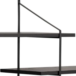 TOCRO Etagère murale en bois et métal L191cm