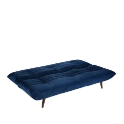 TOMMY Canapé convertible 3 places en velours