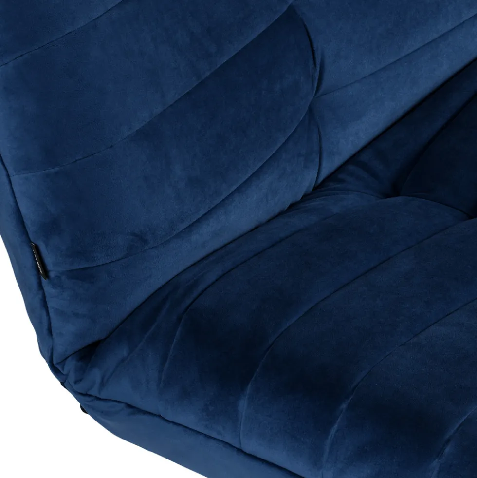TOMMY Canapé convertible 3 places en velours