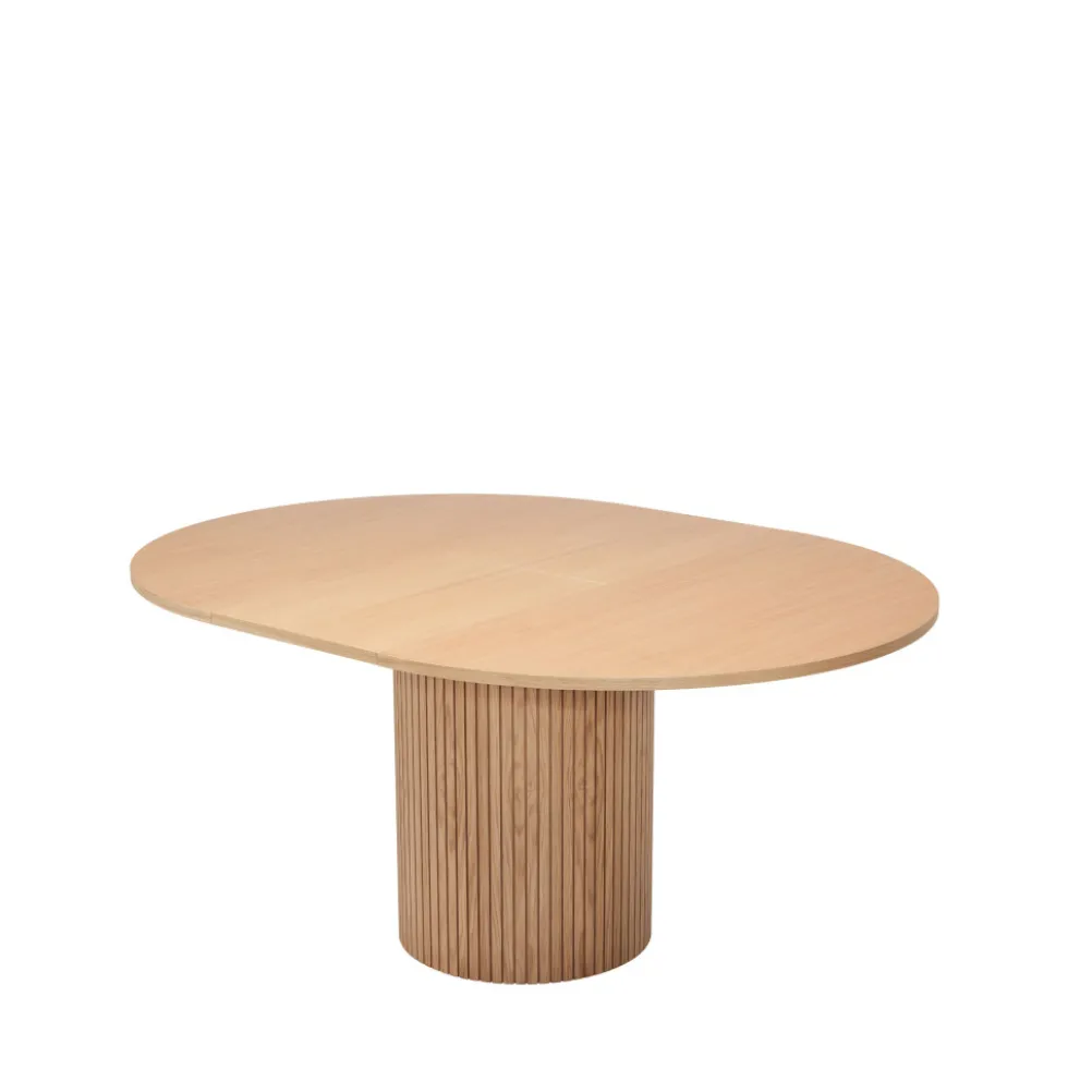 TOSCANA Table à manger extensible 4 à 6 personnes en bois ø120-160x120cm
