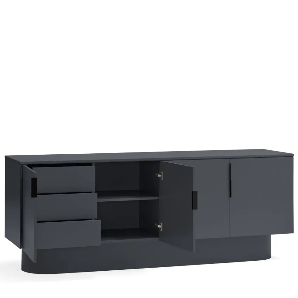 TOTEM Buffet 4 portes en bois L200cm