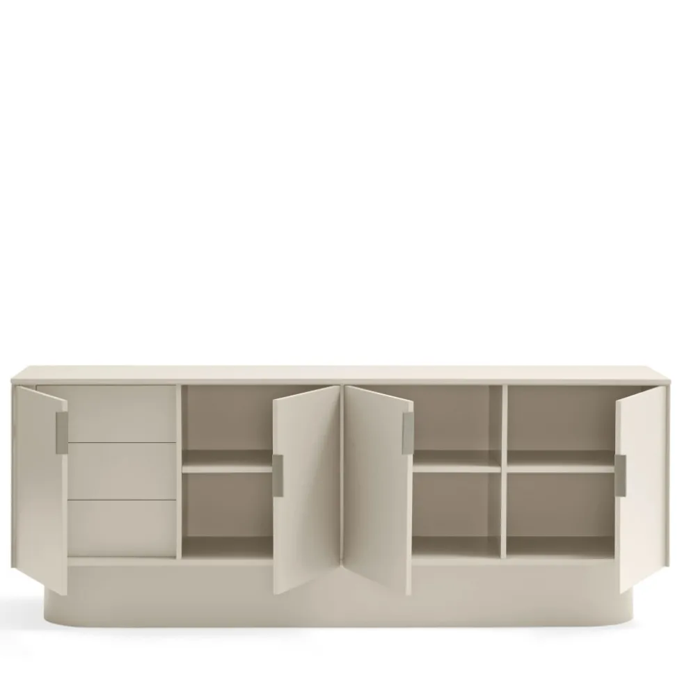 TOTEM Buffet 4 portes en bois L200cm