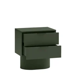 TOTEM Table de chevet 2 tiroirs en bois