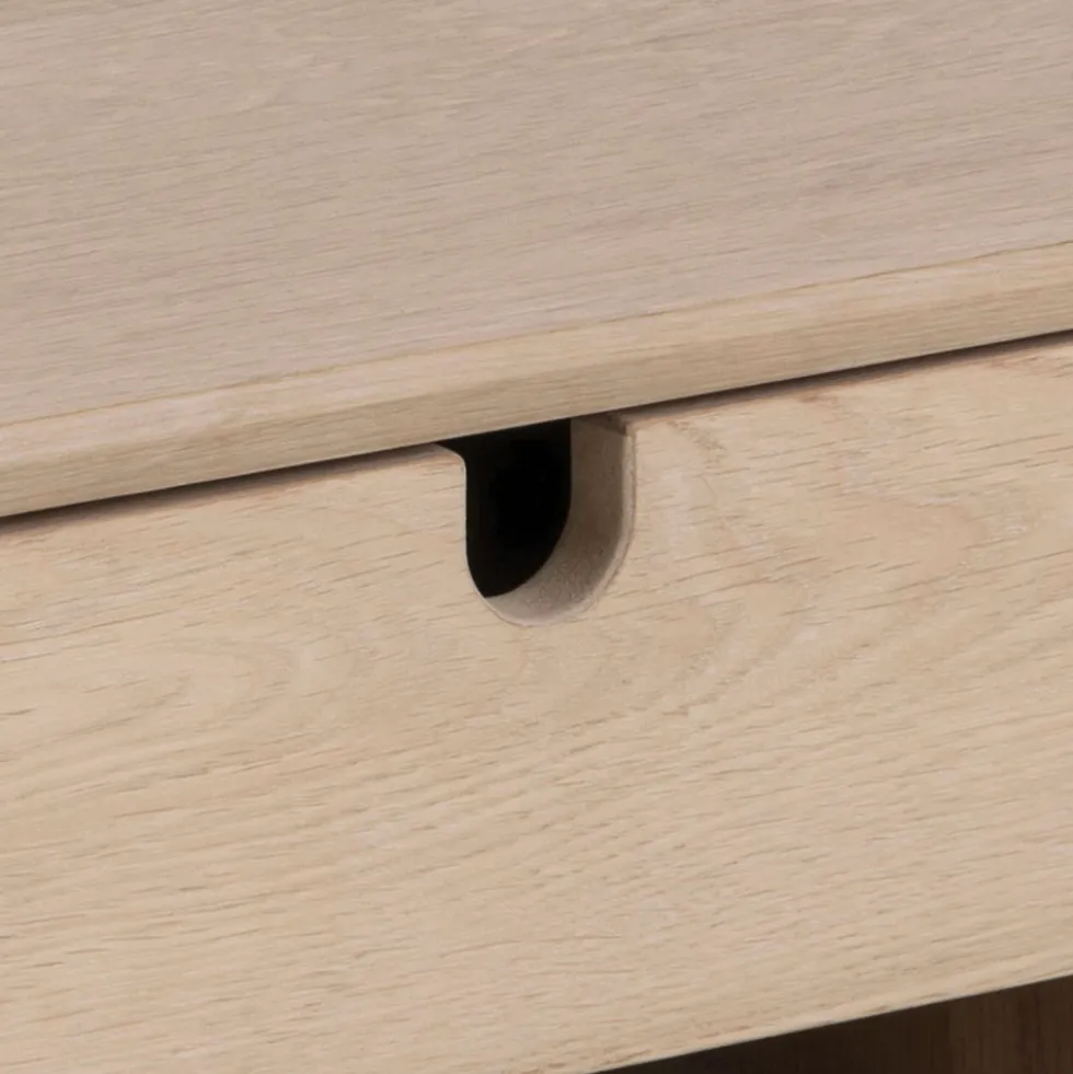 TROGON Table de chevet murale 1 tiroir, 1 niche en bois