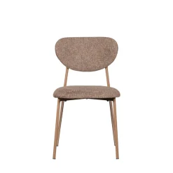VALOR Lot de 2 chaises en tissu et métal