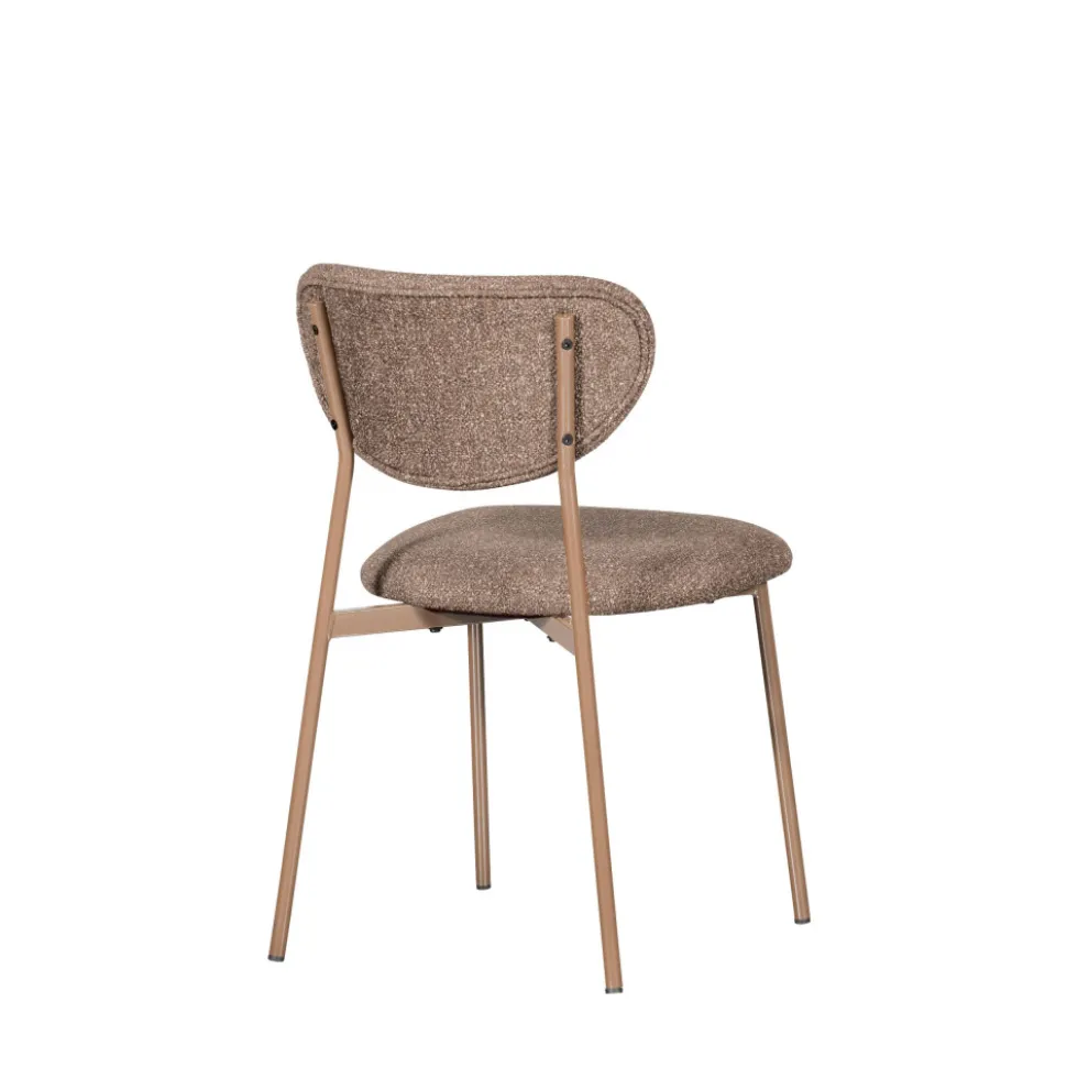 VALOR Lot de 2 chaises en tissu et métal