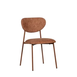 VALOR Lot de 2 chaises en tissu et métal