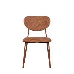 VALOR Lot de 2 chaises en tissu et métal