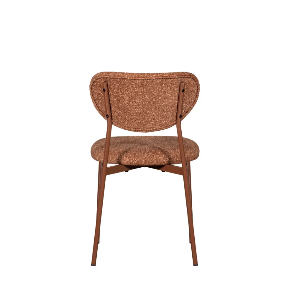 VALOR Lot de 2 chaises en tissu et métal