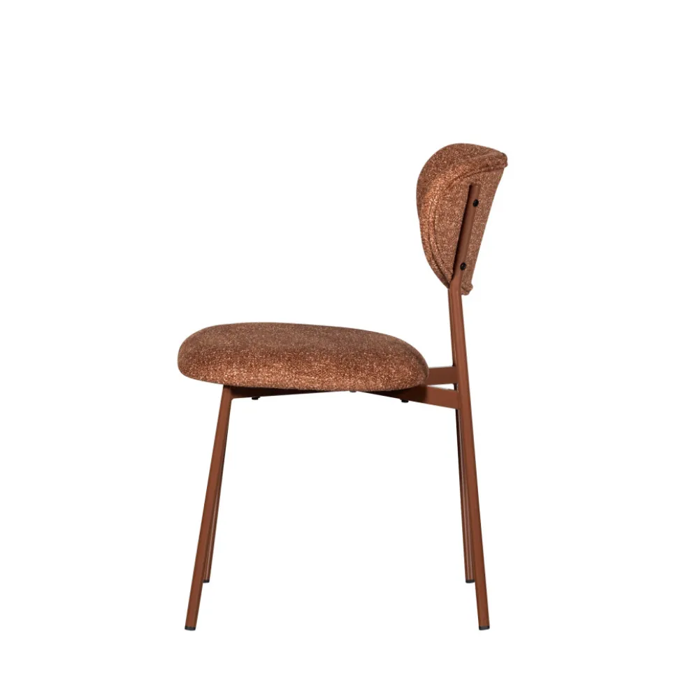VALOR Lot de 2 chaises en tissu et métal
