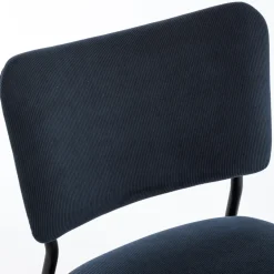 VANDER Lot de 2 chaises en velours côtelé et métal