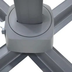 VEYA Parasol carré déporté en aluminium 3x3m