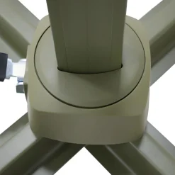 VEYA Parasol carré déporté en aluminium 3x3m