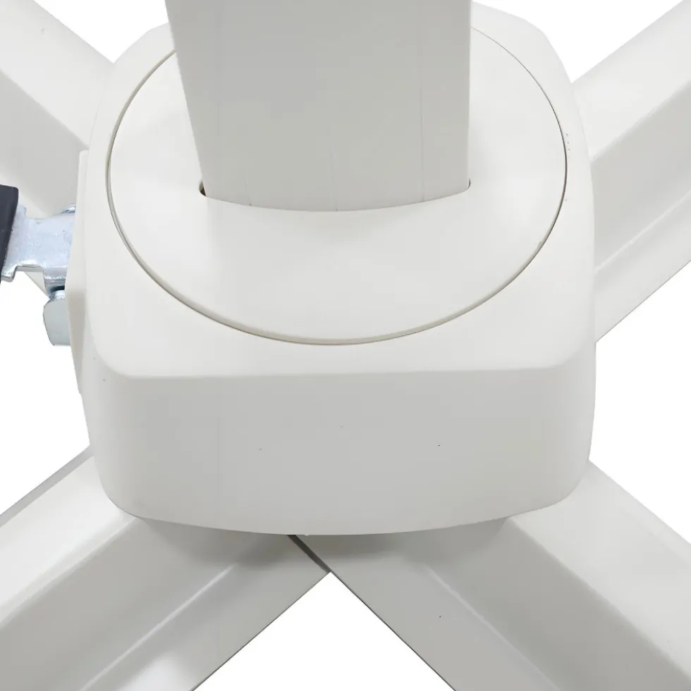 VEYA Parasol carré déporté en aluminium 3x3m