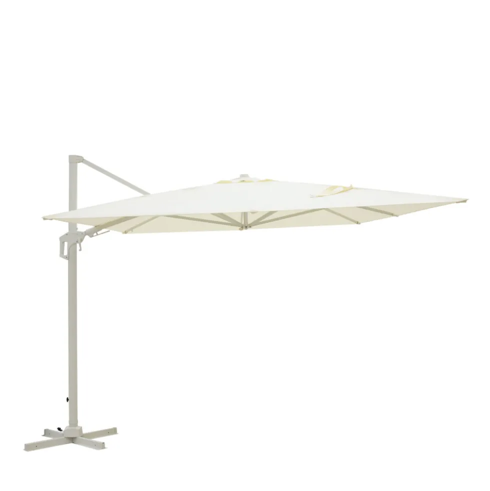 VEYA Parasol rectangulaire déporté en aluminium 3x4m
