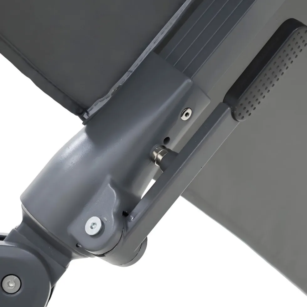VEYA Parasol rectangulaire déporté en aluminium 3x4m
