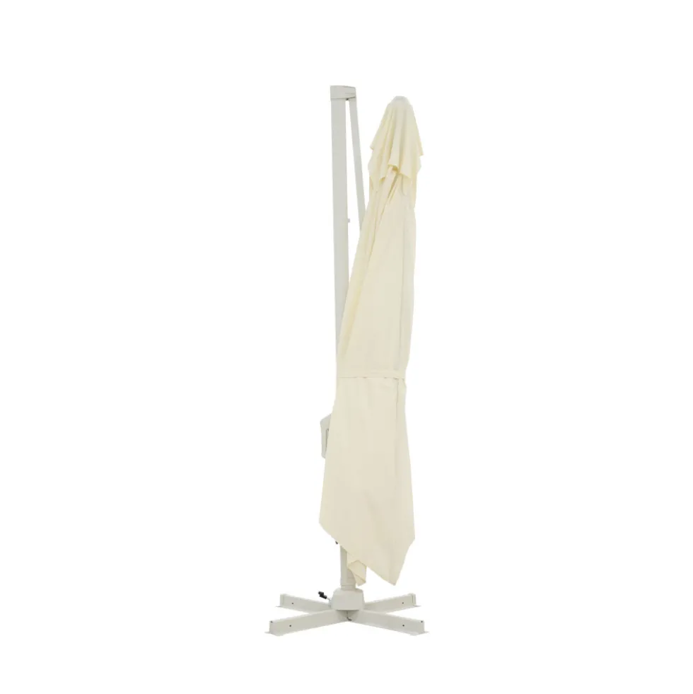 VEYA Parasol rectangulaire déporté en aluminium 3x4m