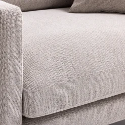 VILLABON Fauteuil XL en tissu pieds épingles noirs