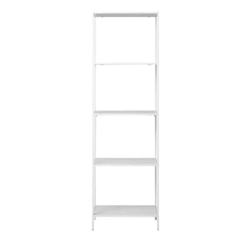VITA Etagère en bois et métal blanc 51x170cm