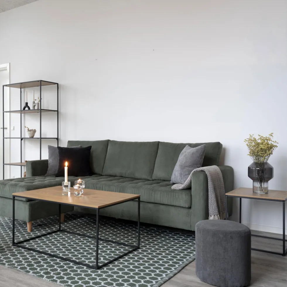 VITA Table basse en métal et bois