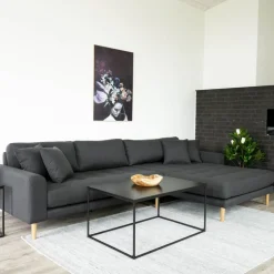 VITA Table basse en métal et bois