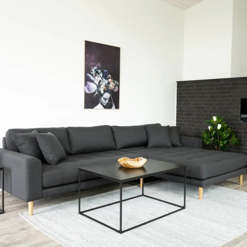 VITA Table basse en métal et bois