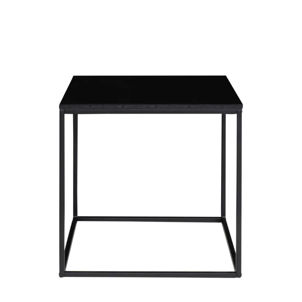 VITA Table d'appoint en métal et bois