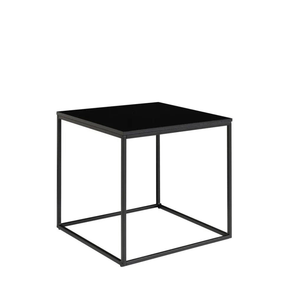 VITA Table d'appoint en métal et bois